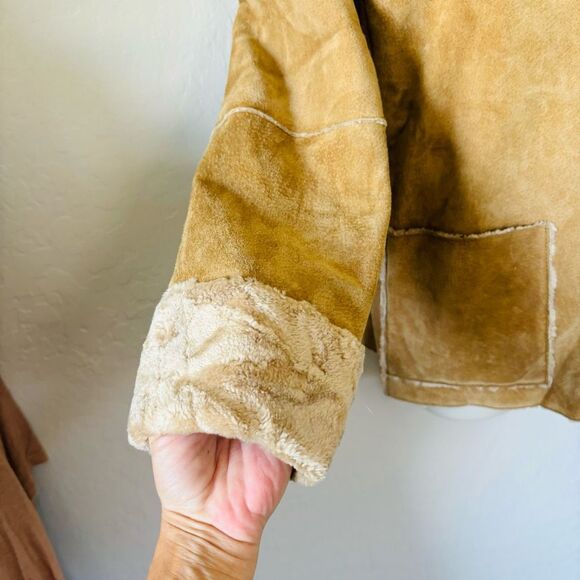 Vintage Penny Lane Coat Suede genuine leather with soft interior size M by Winli - Picture 2 of 8